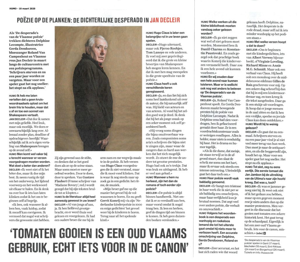 Delphine Lecompte Jan Decleir Gerda Dendooven Roland Minard